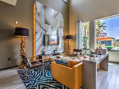 Luxurious Lounge Area at Miro Apartments, Santa Fe Springs, CA, 90670